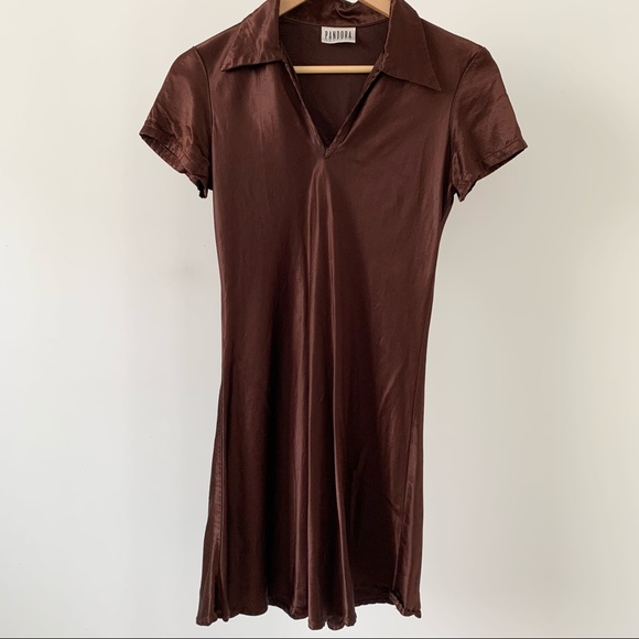 VINTAGE Satin Dress - Picture 2 of 3